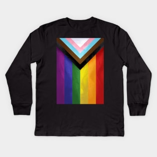 Modern Pride Flag Kids Long Sleeve T-Shirt